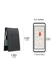 Smart Anti-lost Wallet Bluetooth-compatible Anti-lost Money Clip Security Man Thin Wallet Card Holder Free Embossing Gift