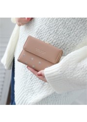 2021 Cartoon Leather Women Pocket Wallet Ladies Clutch Purse Women Short Card Holder Cute Girls Purse Cartera Mujer Coin Bag