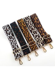 New Style Leopard Print Webbing Bag Shoulder Strap 5CM DIY Adjustable Handle Accessories