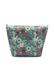 Women's Classic Mini Floral Briefcase Bag, Interior Zipper Pocket, Water Resistant Coating