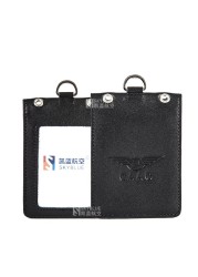 Genuine leather (cowhide) ID holder, ID card holder, vertical/horizontal airline ticket holder for airline crew