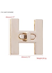 THINKRHENDO New Fashion H Shape Clasp Turn Lock Twist Locks DIY Leather Handbag Shoulder Bag Hardware High Quality