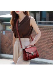 Women Shoulder Bag Fashionable PU Leather Ladies Small Purse Bags for Daily Business Leisure Shopping Travel