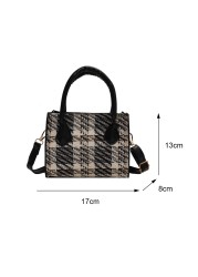 Vintage Women Shoulder Bags Fashion Plaid Pattern Casual Ladies Bags Outdoor Purse Shoulder Messenger Bags