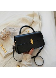 Women Bag Luxury Brand Designer Handbags PU Leather Solid Color Lady Exquisite Trend Flap Small Shoulder Crossbody Bags