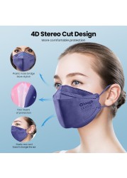 10-100pcs Health Approved FFP2 Masks KN95 Mascarillas CE Breathing Filter Fish Mask Protective ffp2mask Reusable Face Mask