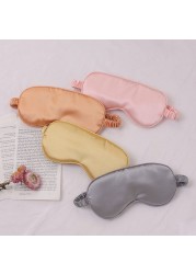 Gel Ice Silk Bag Sleep Mask Ice Hot Compress Relieve Fatigue Remove Dark Circles Eyes Spa Sleep Luminous Eye Mask Eyeshade