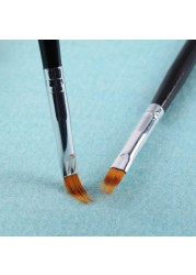 2pcs nail art gel pen brush nylon hair ombre brush nail art brushes soft nails manicure tools for gradient uv gel nail pen