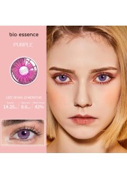 Bio-essence 2pcs/pair cosplay color contact lenses for eyes cartoon anime accessories pruple pupil lens for all