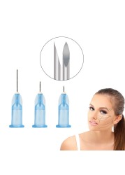 10pcs/bag blunt hypodermic needle micro needle painless beauty ultrafine injection mesotherapy needle sterile syringe korean