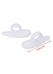 2pcs/pair Unisex Hammer Toe Pads Silicone Protector Spacer Gel Support Pads Temporary Corrector Straightener Bunion Guard