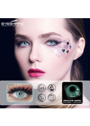 Ishihair Colored Contact Lenses For Eyes Braille Girl Colored Lenses Blue Green Multi Color Lenses Cosmetic Contact Lenses Make Up