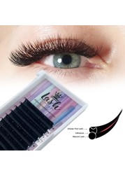 MASSCAKU Ellipse Flat Lashes Soft Split Tips False Eyelashes Extension Individual Eyelashes Nature Flat Ellipse Eyelashes Supplies