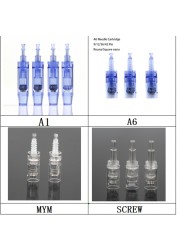 10/20/50pcs Bayonet Screw Microneedling Microneedle 9/12/36/42Pin Nano For Derma Pen Needle Mesotherapy Tattoo Needle Cartridges