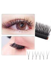 MASSCAKU Dropshipping Y-Shape Premium Matte Black Individual Eyelashes Extension Faux Mink YY Lash For Artist Lash Wholesale