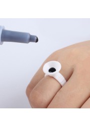 100pcs Disposable Permanent Makeup Ring No Divider Tattoo Ink Pigment Holder Cup Size S/M/L