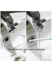 Dental Spa Faucet, Oral Irrigator, Toothbrush, Irrigator, Teeth Cleaning, Family Jet Switch, Floss Water