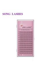 Sung Lashes 0.07 0.10mm Thickness Long Stem Premade Size Fans Premade Fan Eyelash Extensions Professional