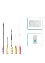 20pcs/pack Helos Tensores Faciales Lifting Mono-Screw Medical Absorbable Suture Pla Pcl Pdo Blunt Needle Face Lift Threads