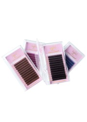 Song Lashes YY Shape Black Brown Blue Purple Eyelashes Extension Two Tip Lashes C/D/DD/LC/LD/M Curl High Quality Idividual