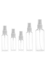 100pcs Clear Plastic Empty Spray Bottle 10ml/20ml/30ml/50ml/60ml/100ml Refillable Vial