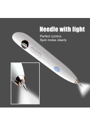 LCD Mole Freckle Removal Pen Wart Removal Spot Plasma Pen Tattoo Black Point Remover Face Body Clean Beauty Skin Care Tool