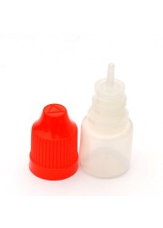 50pcs Empty 3ml Plastic Dropper Vials With Childproof Cap And Long Tip For Liquid PE Soft Needle Bottle