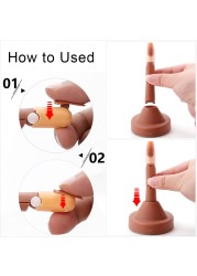 Nail Training Exercise Flexible Fingers Hand Movable False Hands with 100pcs Nail Tips Display Manicure Fingers Nails Accessory
