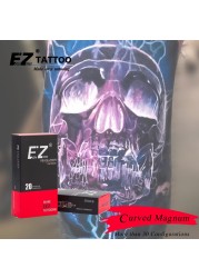 EZ tattoo needles revolution cartridge needles curved (round) magnum #10 0.30mm for tattoo machines system and grips20pcs/box