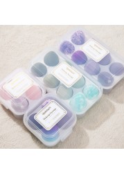 4pcs Cosmetic Makeup Blender Puff Makeup Sponge With Storage Box Foundation Powder Sponge Beauty Tool Women Make Up Accessories