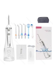 Dental Water Flosser Oral Irrigator Dental Water Portable Dental Floss 300ml 5 Mode USB Rechargeable Dental Flosser Water Floss Dental Water Floss