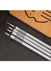 7/9/11/15mm 1pc Nail Art Brush Acrylic Nail Liner Brushes French Nail Lines Stripe Flower Painting Drawing Pen Manicure Tool