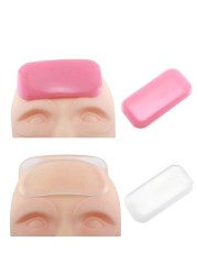 1/2pcs Eyelashes Grafting Tools False Eyelashes Extension Silicone Pad Reusable Eyelashes Extension Holder Forehead Pads Makeup Tool