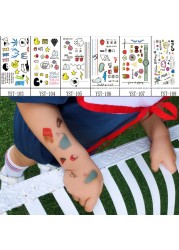 10 sheets tattoo sticker cute cartoon children one-off tattoo stickers make up tattoo stickers available for body, arm and forehead