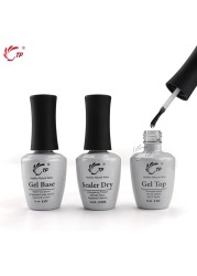 TP - Nail Gel Kit, Base or Top Coat, 14ml, Base/Top Coat, Brush Provider, Tonic, Dip Powder, No Base Lamp, Nail Treatment