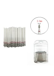 50pcs/set Nail Drill Bit Set Cutter Dental Diamond Grinding Polish Burs Dental Lab Polisher 2.35mm Shank Nail Tools