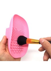 1pc Silicone Makeup Brush Cleaning Mat Cosmetic Brush Cleaner Palette Scrub Professional Makeup Brush Washing Pad Tools