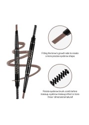 HANDAIYAN Double Ended Waterproof Eyebrow Pencil Long Lasting 5 Colors No Blooming Rotatable Paint Tattoo Eyebrow Pen TSLM1