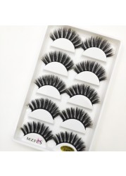 10/50 Boxes 37 Style 5 Pairs Natural 3D False Eyelashes Makeup Fake Eye Lashes Faux Cils Make Up Beauty Maquillaje Wholesale