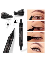 2 In1 Eyeliner Seal Eye Wing Seal Stars Liquid Eyeliner Pencil Stamp Triangle Seal Eye Liner Waterproof Quick Dry Cosmetics