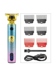 Ultra Light Barber Accessories Feel Good Barber Shop LCD T9 Hair Trimmer For Men Professional Hair Clipper Shaver For Men Machine