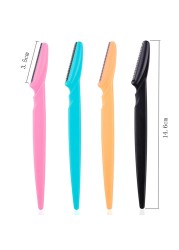 5/10/15pcs Eyebrow Trimmer Safe Makeup Tools Eye Brow Razor Face Body Hair Removal Shaver Blades Woman Eyebrows Shaping Knife