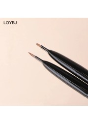 Loebig 1/2pcs Blade Makeup Brushes Thin Angled Eyebrow Flat Brush Fine Eyeliner Brush Professional Liner Eyebrow Beauty Makeup Tools