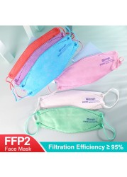 Elough FFP2 Masks KN95 Fish Mascarillas Homolucada Spain ffp2necce Respiratory Filter Reusable Protective Face Mask Mask