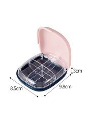 2022 New Design Pill Case Portable 4 Grids Nordic Pill Box Tablet Medicine Storage Holder Splitter Organizer Container