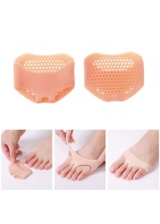 2pcs Forefoot pad shoes cushion high heel elastic silicone gel insoles orthotic arch support protection pads