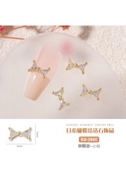 3 Different Size Butterfly Zircon Nail Decoration Flat Rhinestone Crystal Diamond Gemstone 3D Glitter Luxury Nails Decoration