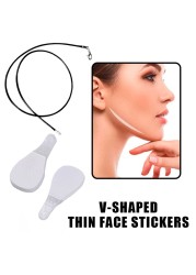 D2TA 60pcs/80pcs/120pcs Invisible Thin Face Stickers Set V-Shape Face Line Wrinkle Sagging Skin Care Lift Fast Chin Tape