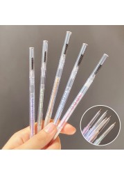 Double Head Transparent Tube Automatic Eyebrow Pencil Eyebrow Brush Waterproof Long Lasting Refill Eyebrow Pencil Cosmetic Tool