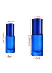 D2TA 5ml 10ml Roll On Bottles For Essential Oils Portable Roll On Refillable Perfume Bottle Deodorant Container